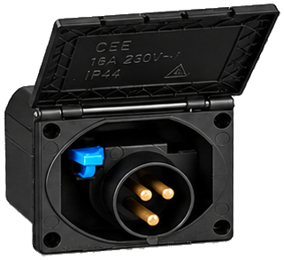CEE-Ladebuchse (Einbausteckdose) des RoadPower-Sets